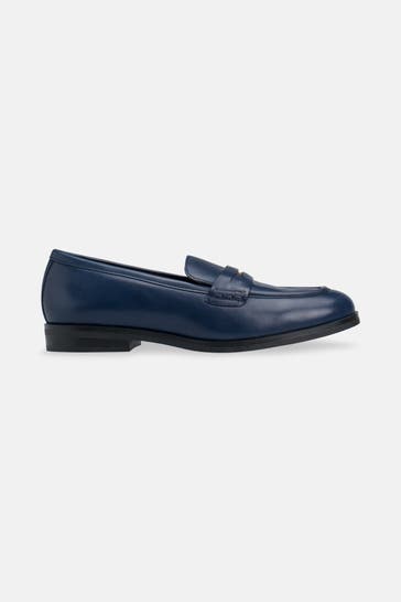 GEOX Leder-Slipper 'Cloride' navy