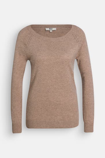 RM BY ROSEMUNDE Strickpullover 'Sofia' hellbraun