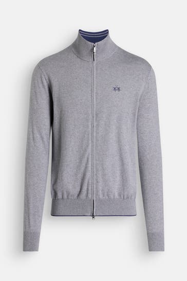 LA MARTINA Strickjacke grau