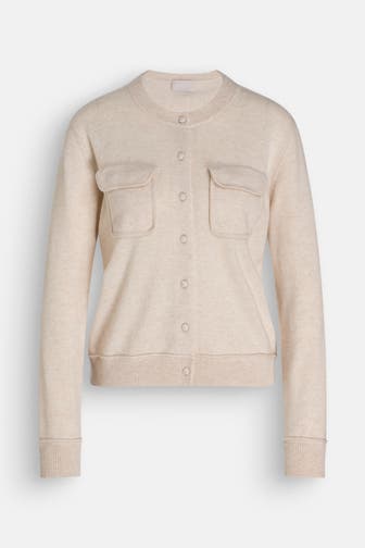 HEMISPHERE Kaschmir-Strickjacke sand
