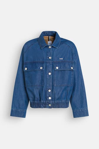 BOSS Jeansjacke dunkelblau