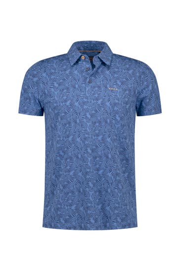 NEW ZEALAND AUCKLAND Polo-Shirt gemustert Regular Fit