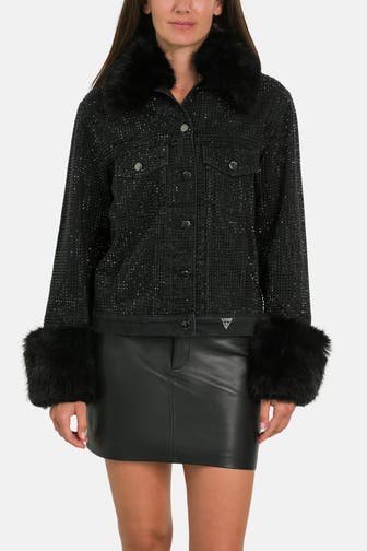 GUESS Jeansjacke schwarz