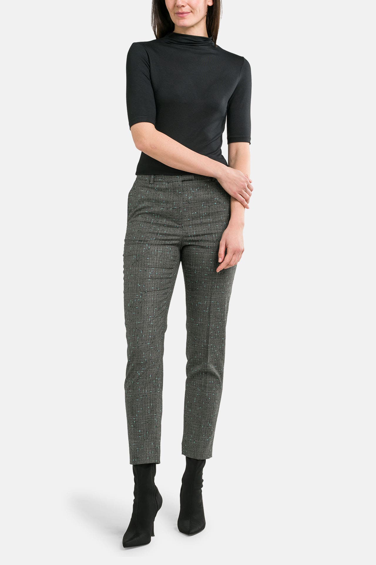 BOSS Wollmix-Stoffhose 'Tamata' gemustert, Bild 1