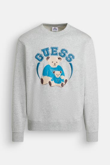 GUESS - Sweatshirt 'Go Bear' hellgrau