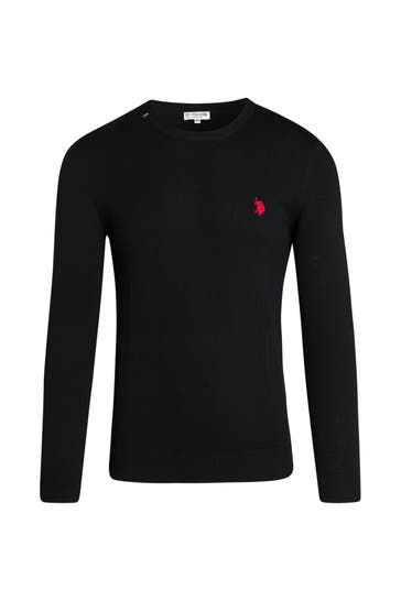 U.S. POLO ASSN. Strickpullover schwarz