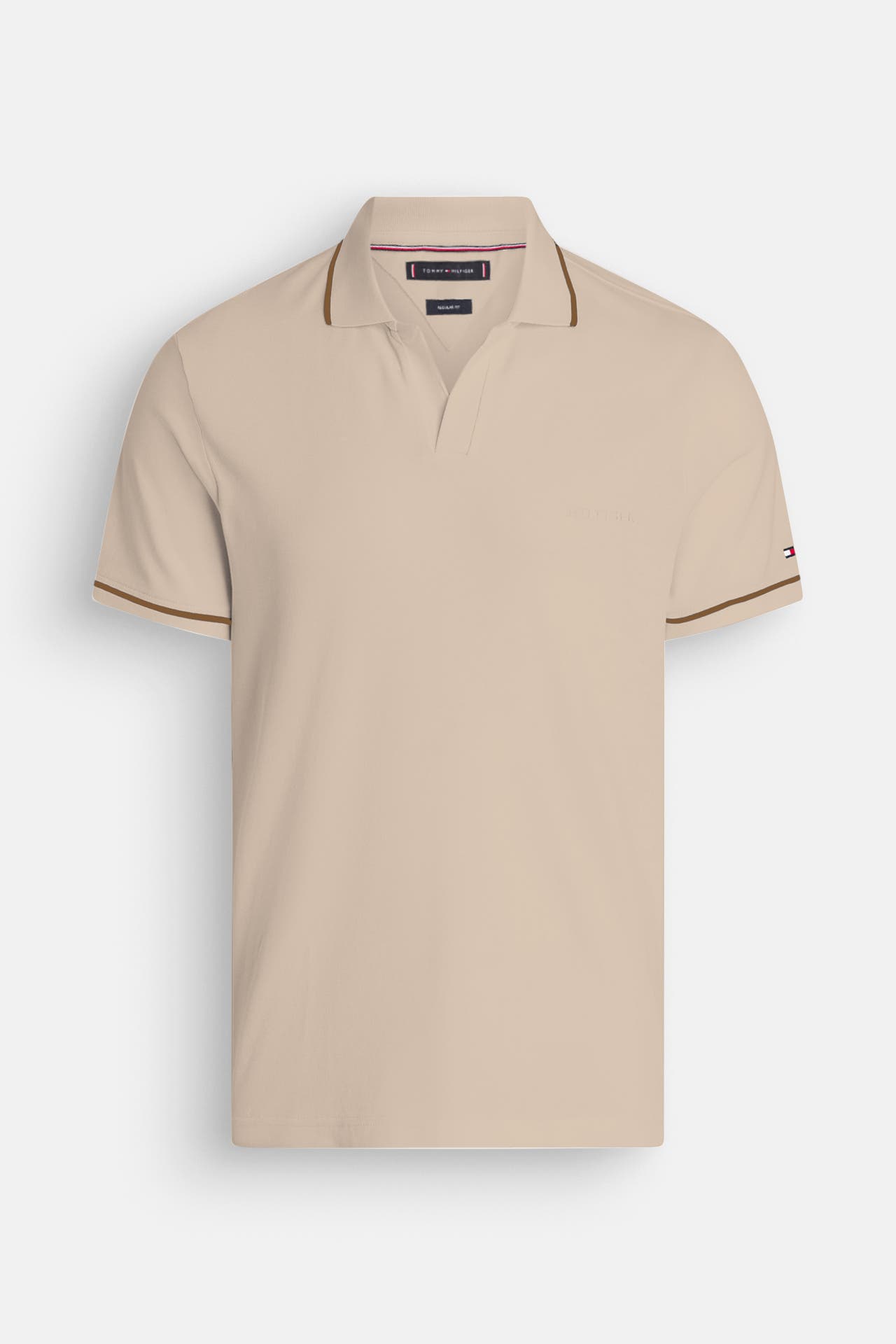 TOMMY HILFIGER Polo-Shirt hellbraun, Bild 1