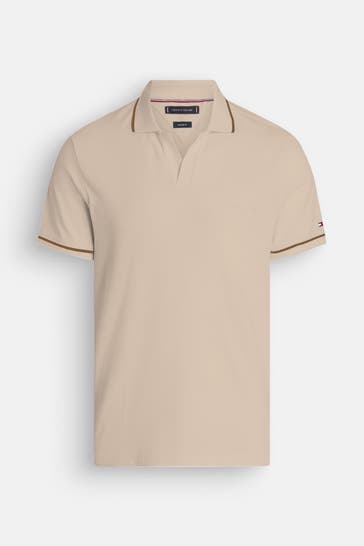 TOMMY HILFIGER Polo-Shirt hellbraun