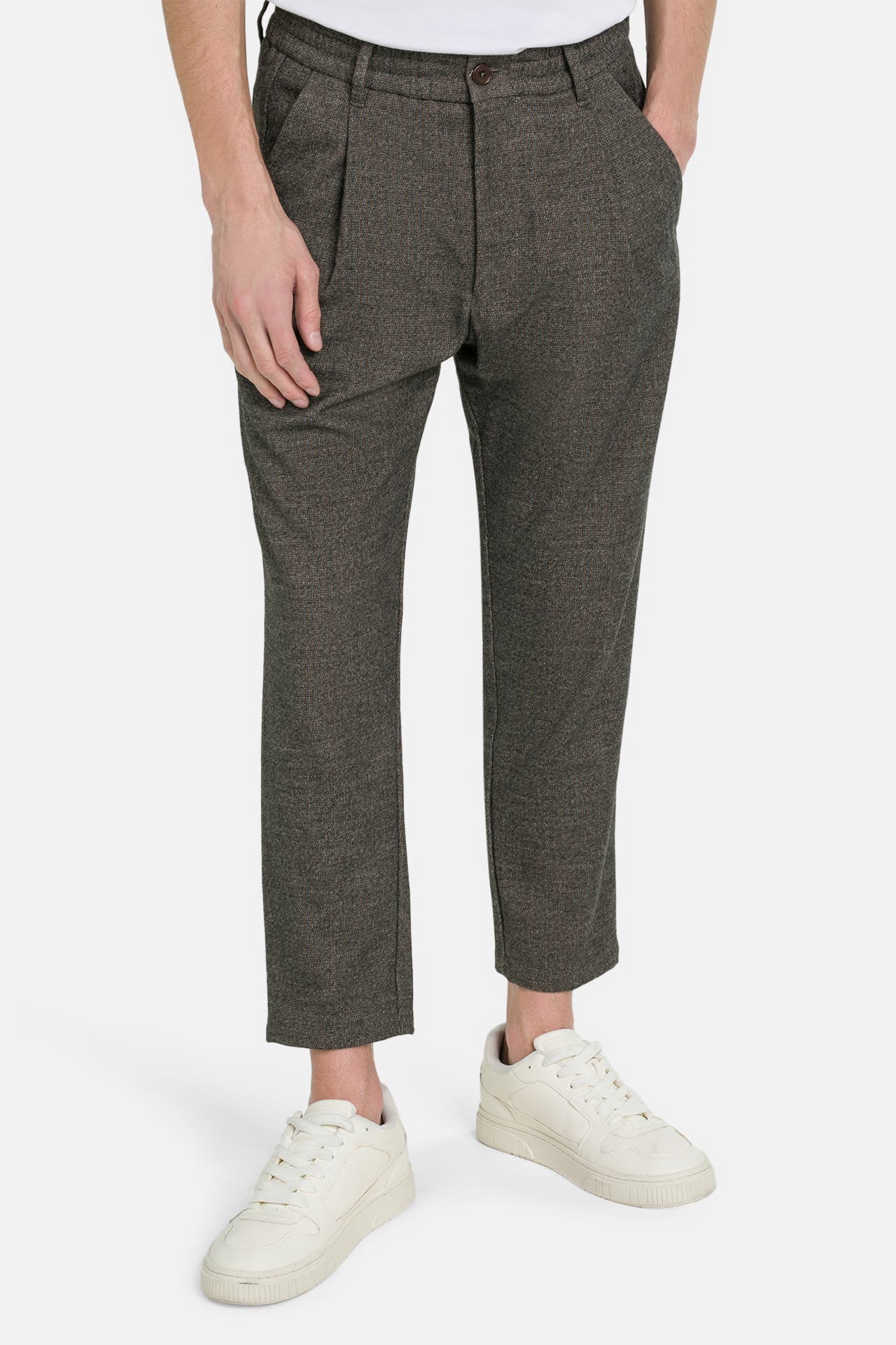 DRYKORN Stoffhose dunkelbraun meliert, Bild 1