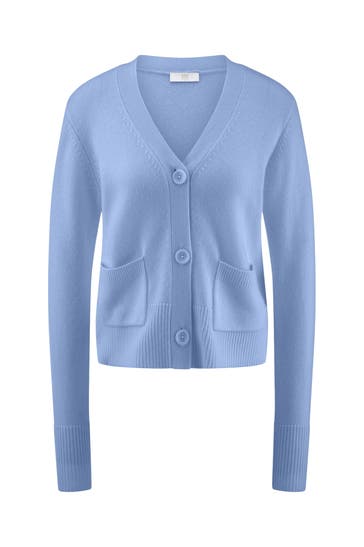 RIANI Strickjacke taubenblau