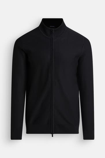 STRELLSON Strickjacke 'Adrian' schwarz