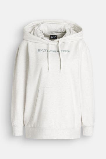 EA7 Hoodie grau meliert