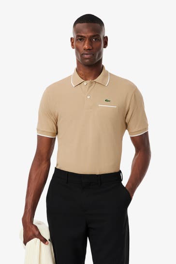 LACOSTE Polo-Shirt beige