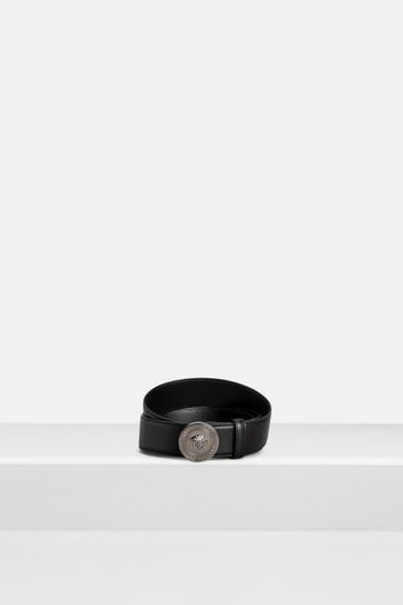 VERSACE Ledergürtel schwarz
