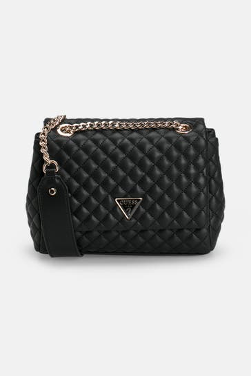 GUESS Umhängetasche 'Everlee' schwarz