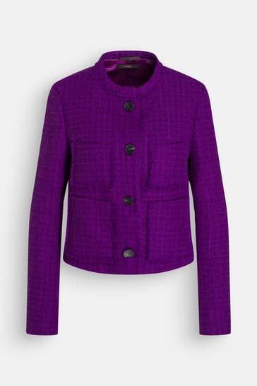 WINDSOR. Bouclé-Blazer lila