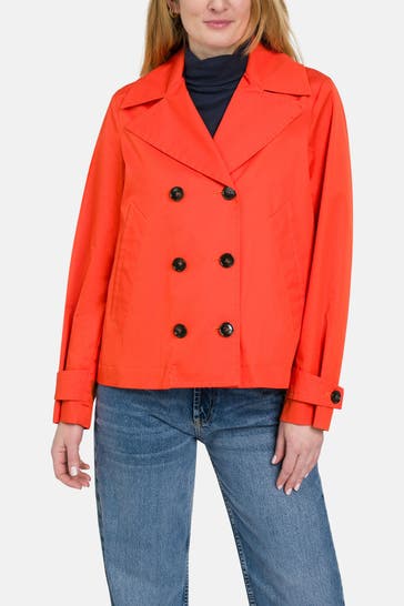 WOOLRICH Kurz-Trenchcoat 'Havice' dunkelorange