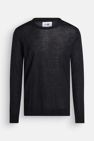 NN07 Feinstrickpullover 'New Barca' schwarz