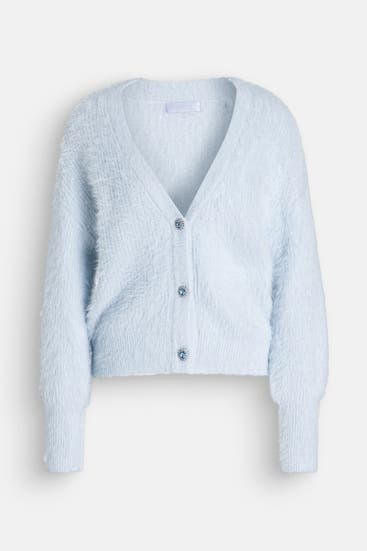 GUESS - Strickjacke 'Keyla' hellblau