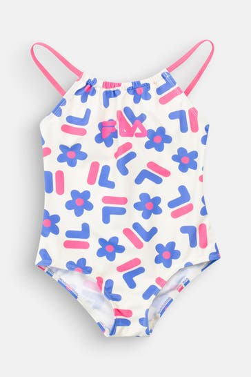 FILA Badeanzug hellgelb gemustert