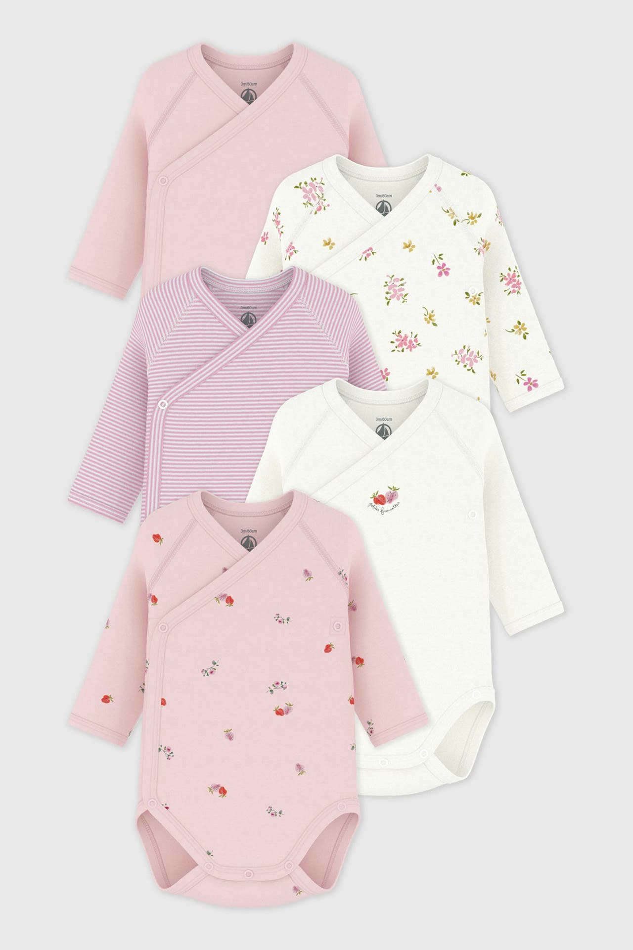 PETIT BATEAU 5er- Pack Bodies mehrfarbig, Bild 1