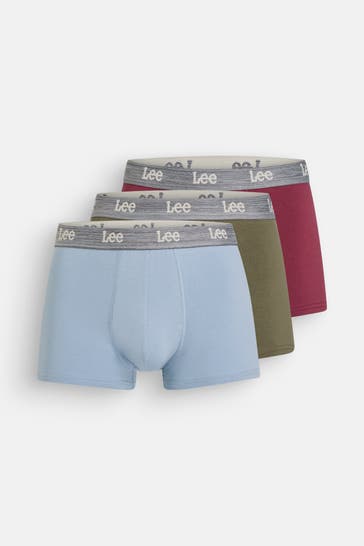 LEE 3er-Pack Boxer Trunks 'Bentlee' mehrfarbig
