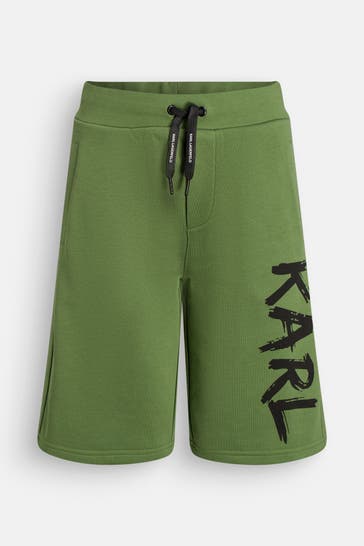 KARL LAGERFELD Sweat-Shorts grün