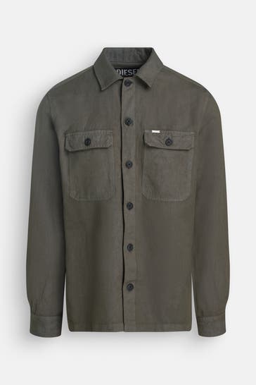 DIESEL Leinenmix-Hemd Regular Fit