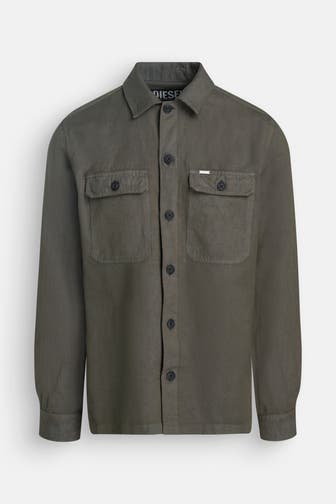 DIESEL Leinenmix-Hemd Regular Fit