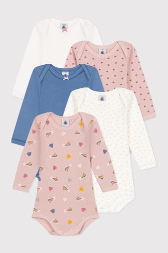 PETIT BATEAU 5er Pack Bodies mehrfarbig