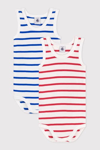PETIT BATEAU 2er-Pack Bodies gestreift