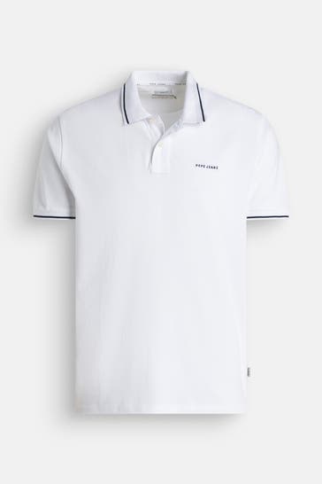 PEPE JEANS Polo-Shirt 'Fredrick' weiß