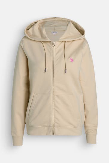 U.S. POLO ASSN. Sweatjacke beige