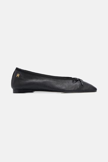 TOMMY HILFIGER Ballerinas 'Lana' schwarz