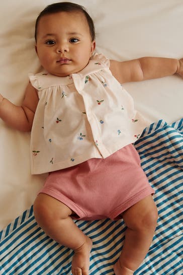 PETIT BATEAU Set: T-Shirt und Shorts floral