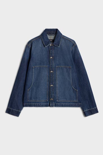 7 FOR ALL MANKIND Jeansjacke dunkelblau