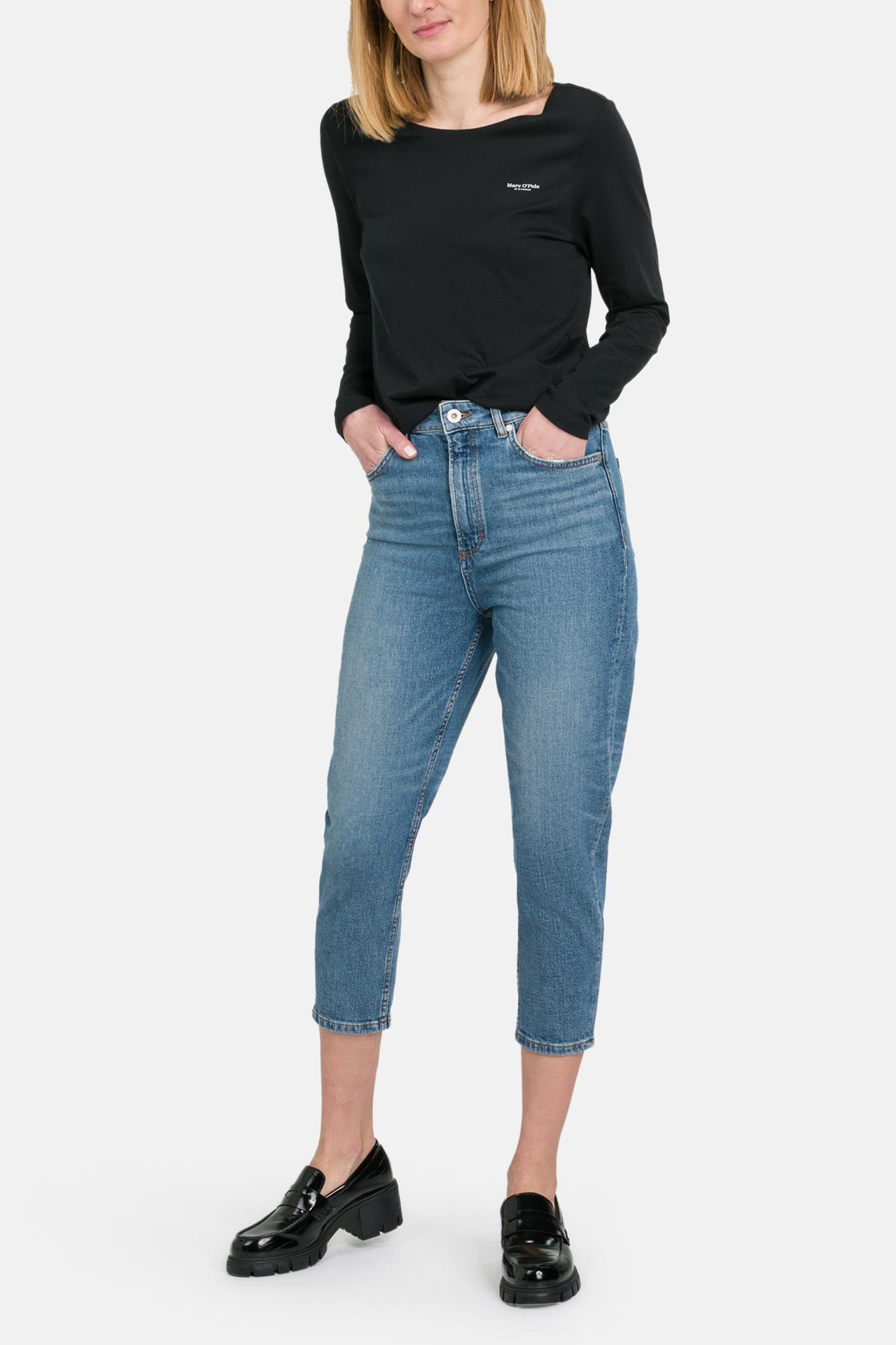 MARC O'POLO Capri-Jeans blau slim, Bild 1