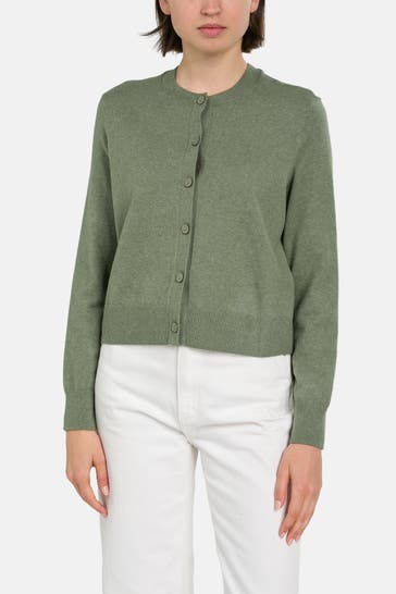 MARC O'POLO DENIM Strickjacke grün