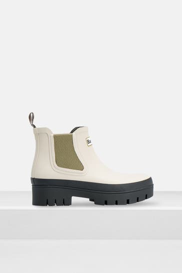 BARBOUR Gummistiefel 'Halton Well' greige
