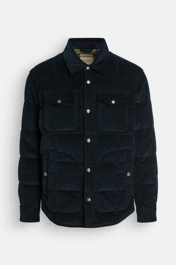 WOOLRICH Cord-Overshirt dunkelblau