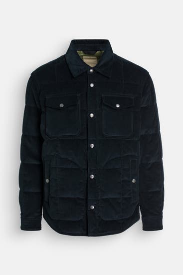 WOOLRICH - Cord-Overshirt dunkelblau