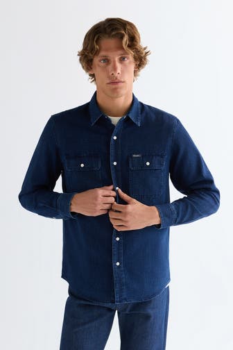 WRANGLER Overshirt dunkelblau