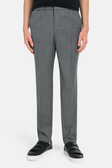 HUGO Schurwollmix-Hose 'Howard' gemustert