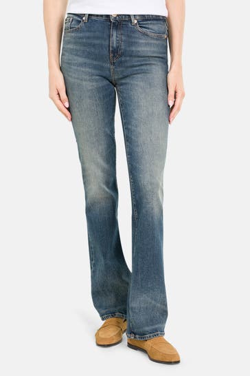 TOMMY HILFIGER Jeans dunkelblau flared