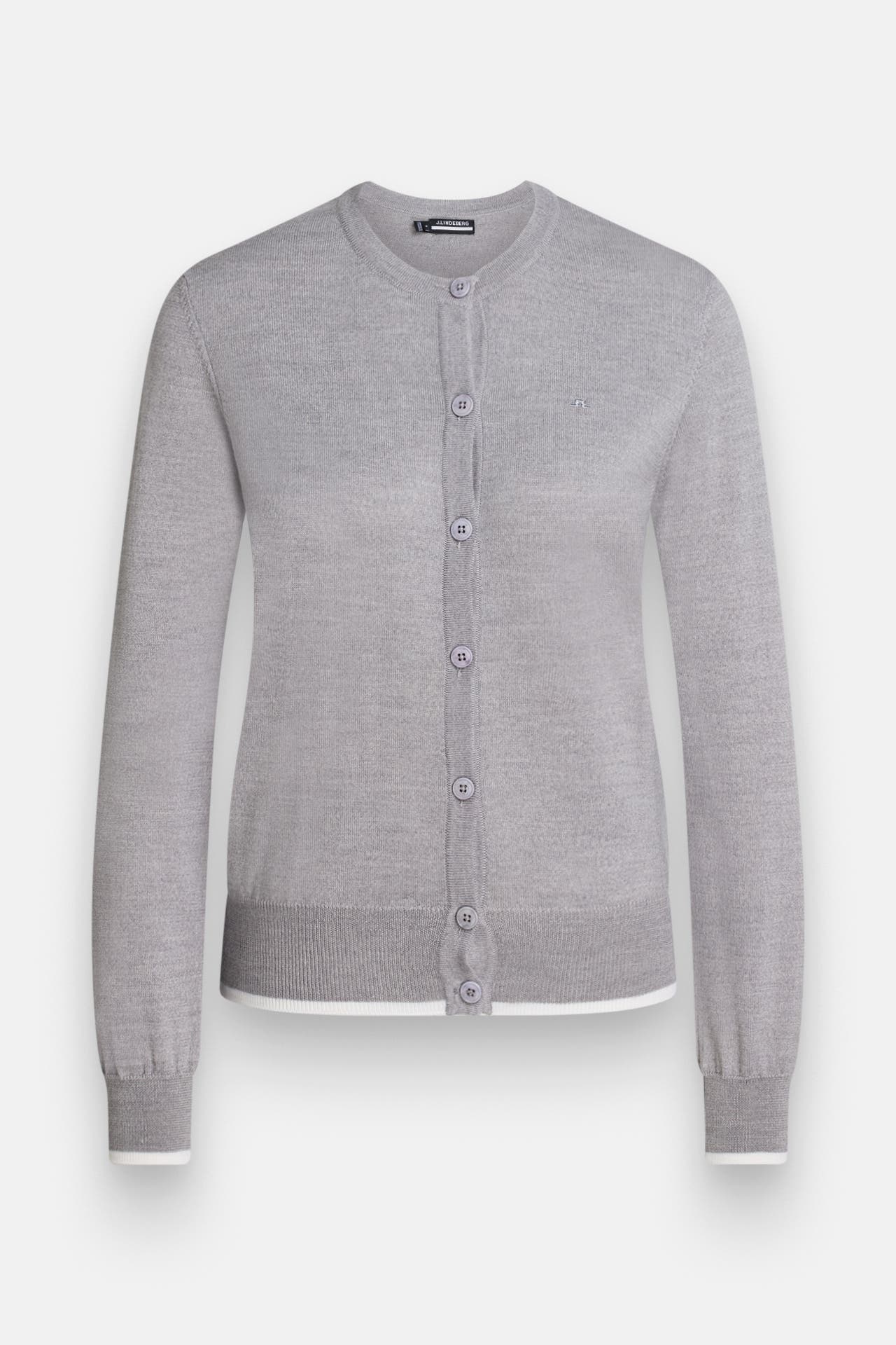 J.LINDEBERG SPORTSWEAR Wollstrickjacke 'Joanna' grau, Bild 1