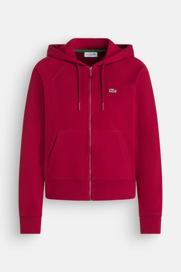 LACOSTE Sweatjacke dunkelrot