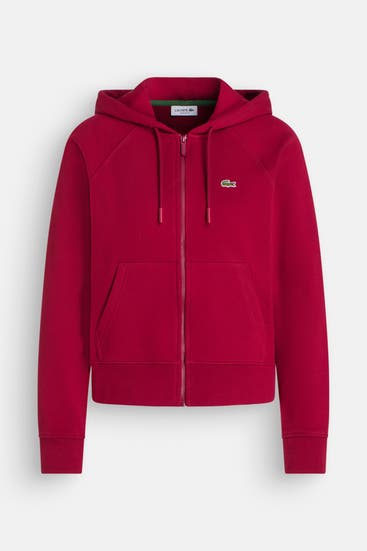 LACOSTE - Sweatjacke dunkelrot
