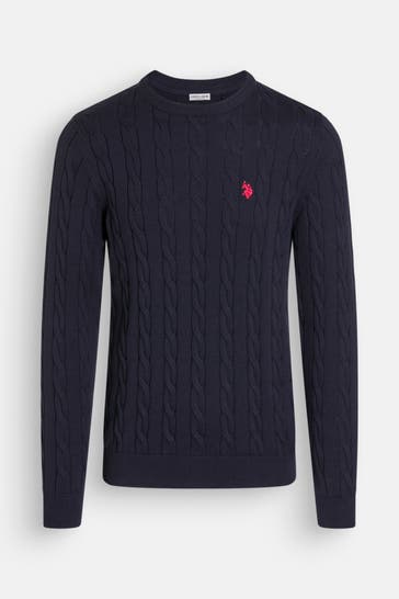 U.S. POLO ASSN. Strickpullover nachtblau