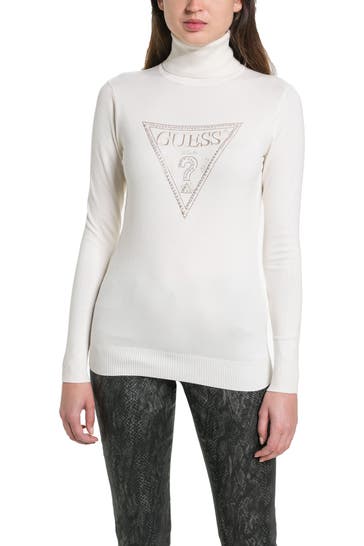 GUESS Strickpullover 'Gisele' ecru
