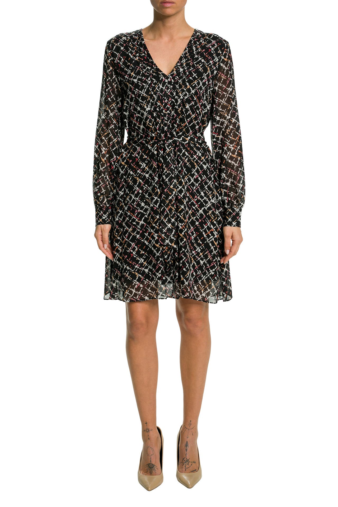 S.OLIVER BLACK LABEL Blusenkleid gemustert, Bild 1